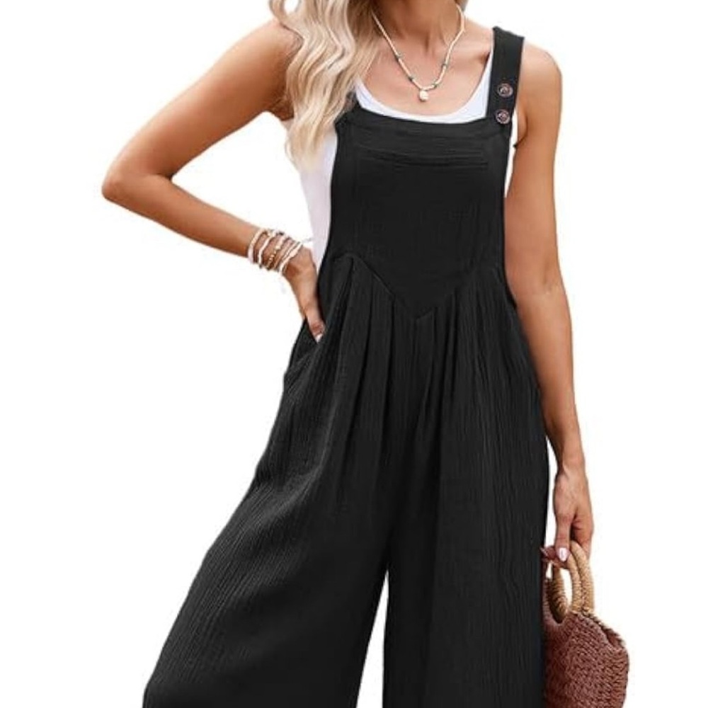 Elegant Black Jumpsuit with Full-Length Design